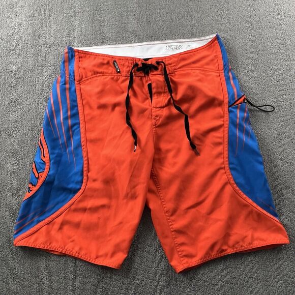 Fox Racing Shorts Adult Size 32 Red Surf Swim Outdoor Active Casual Men's - Picture 1 of 16
